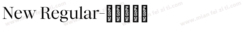 New Regular字体转换